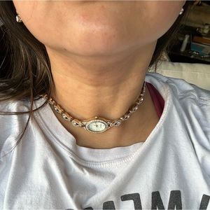 Vintage dead stock Elgin double bracelet watch / watch necklace